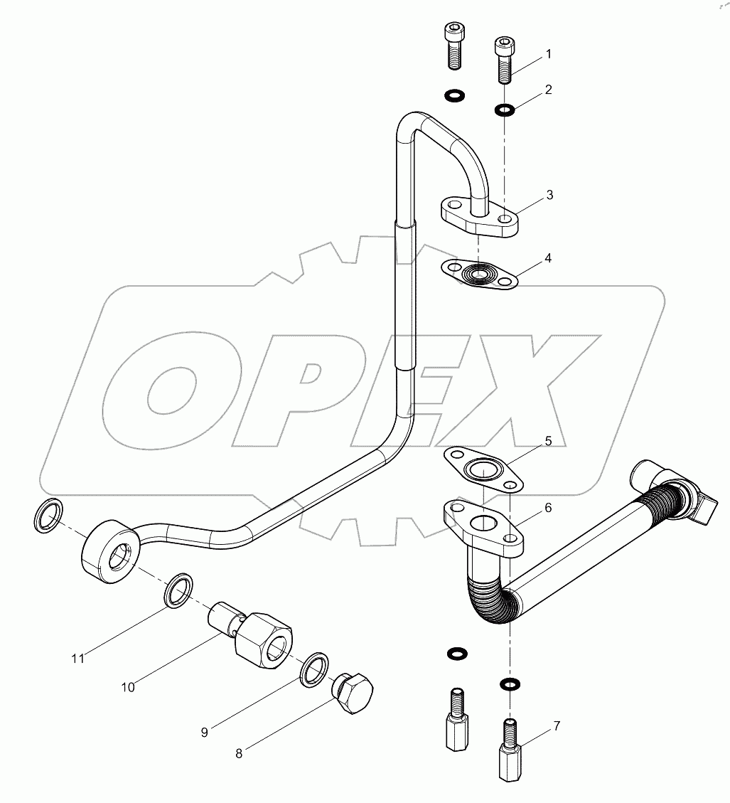  Turbocharger Oil Pipe Group