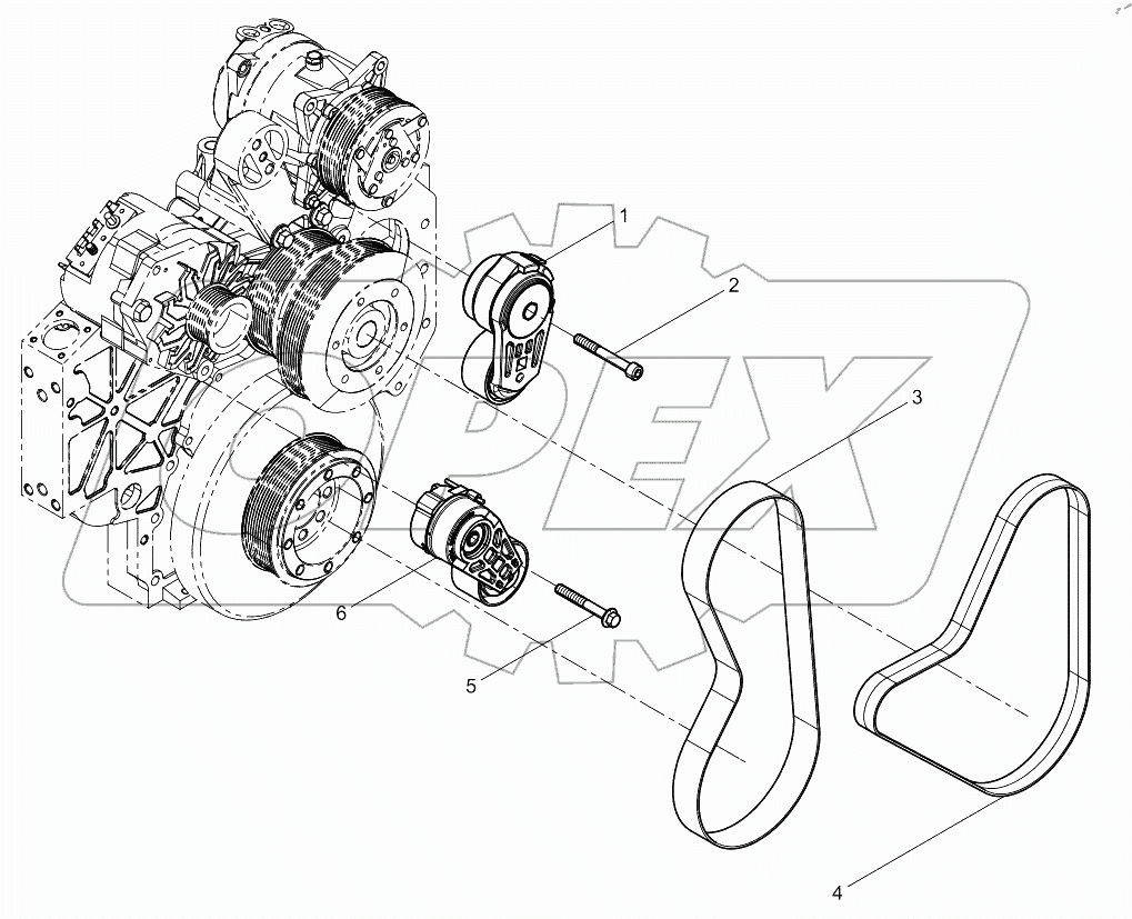  Tensioner And Belt Group