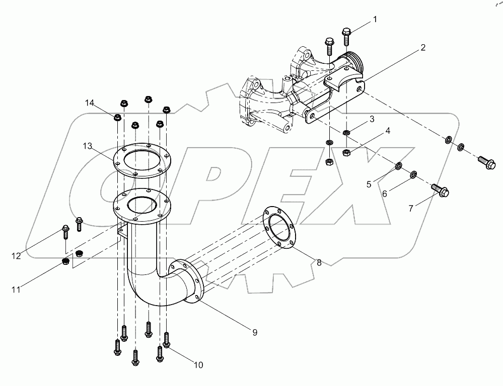  Rear Exhaust Manifold Group