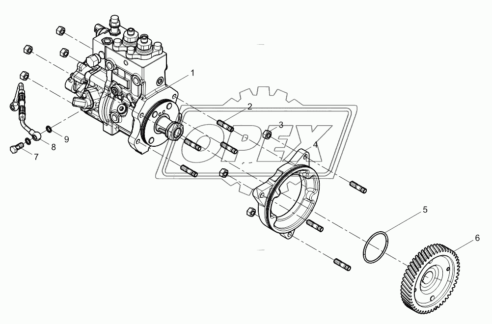 High pressure pump assembly