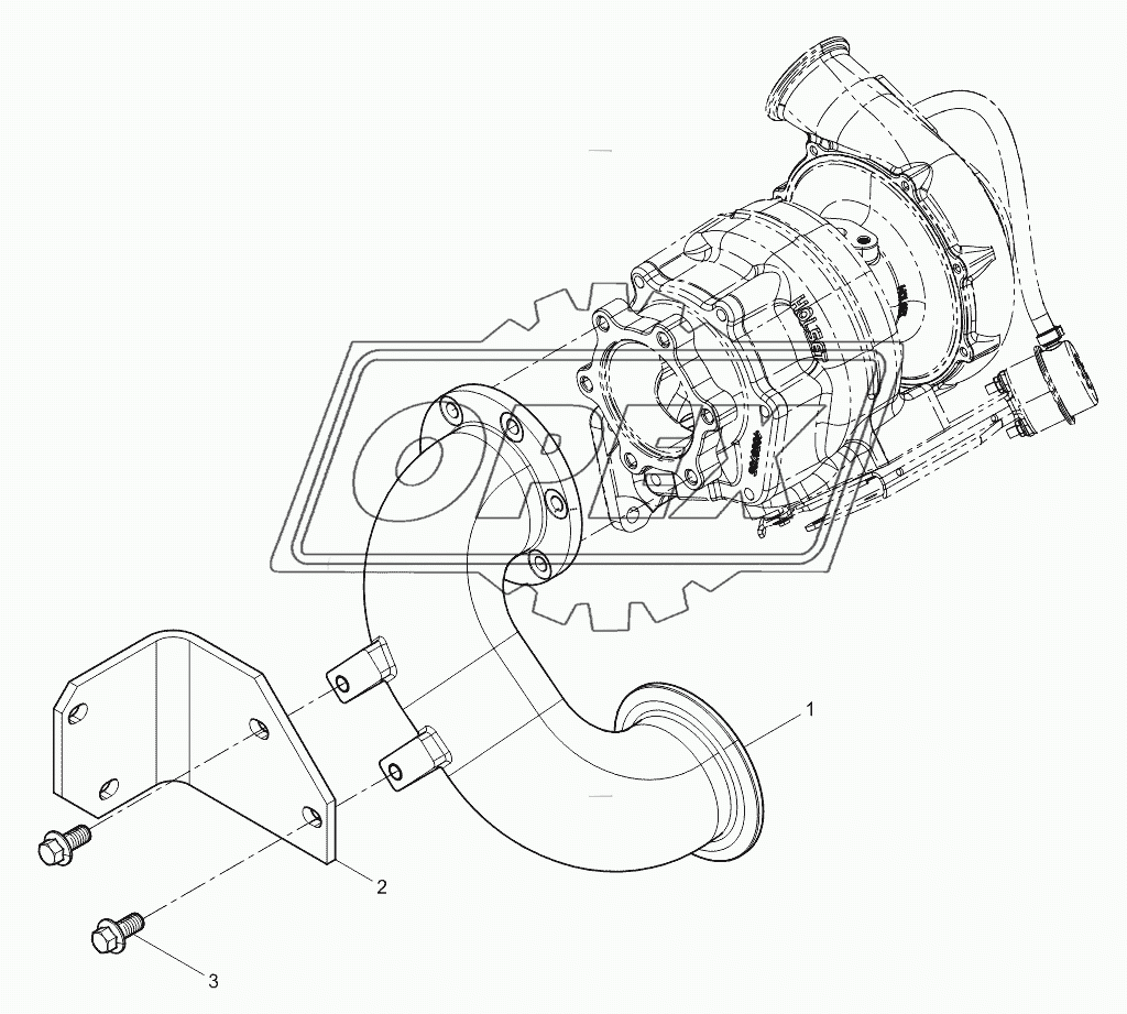 Rear Exhaust Manifold Group