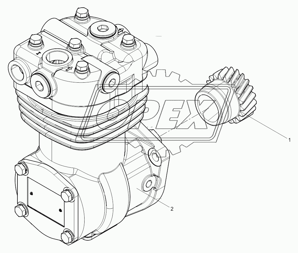 Air compressor assembly