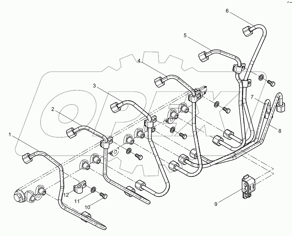  High pressure pipe assembly