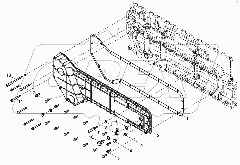  Oil cooler cover assembly