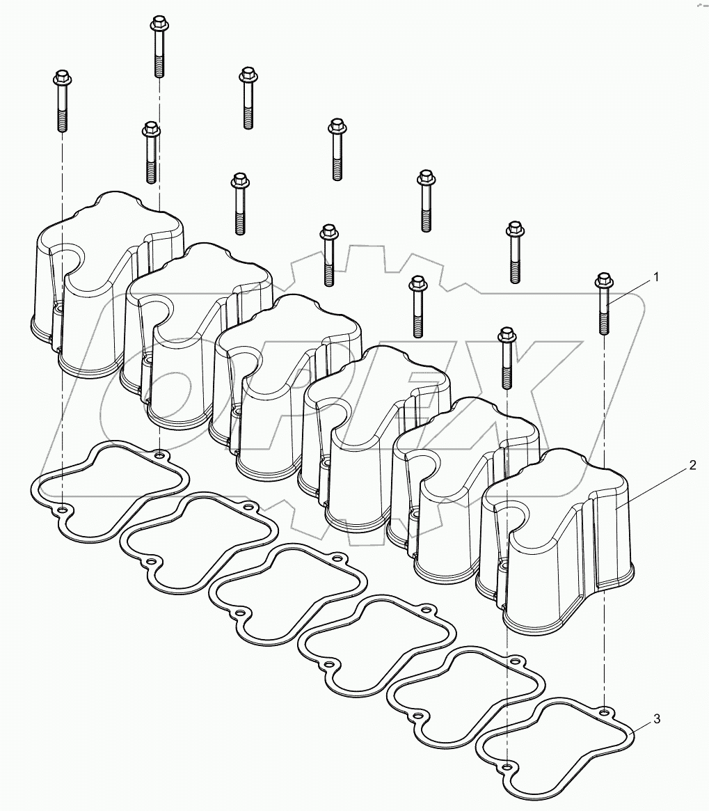  Cylinder head cover assembly