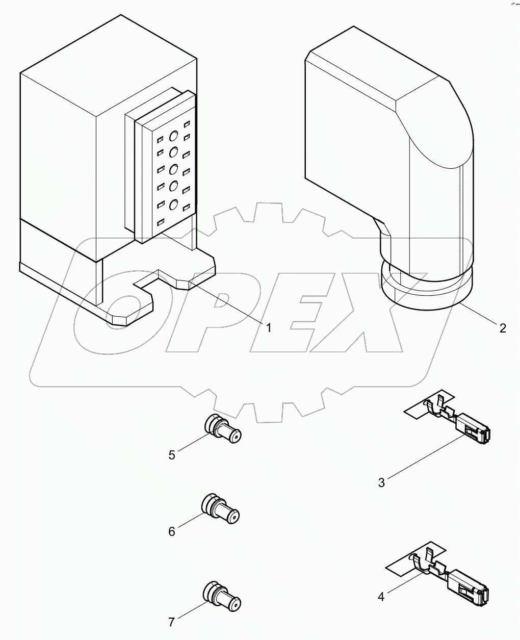  Urea pump 12-hole connector assembly