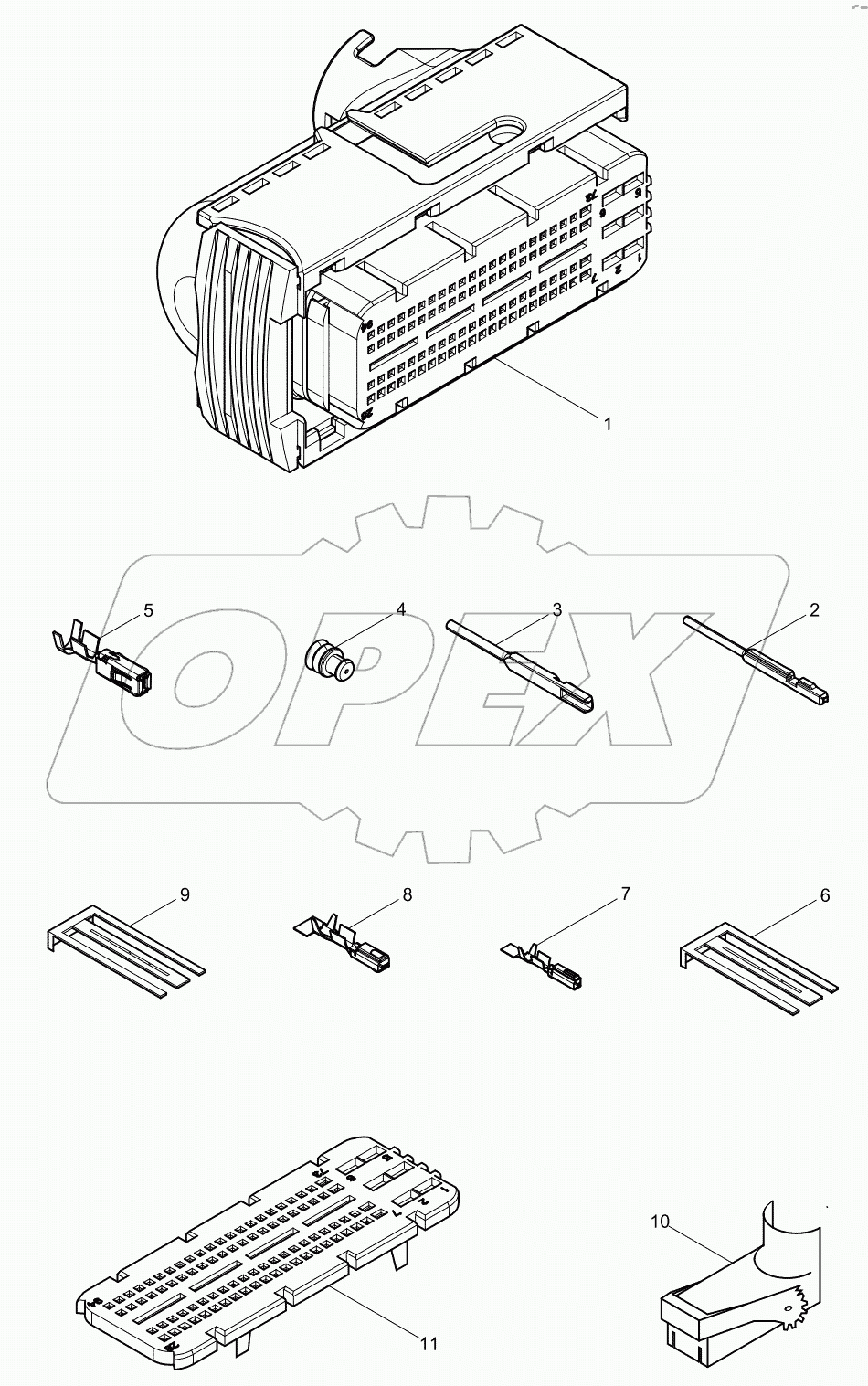  Vehicle 94-hole connector assembly