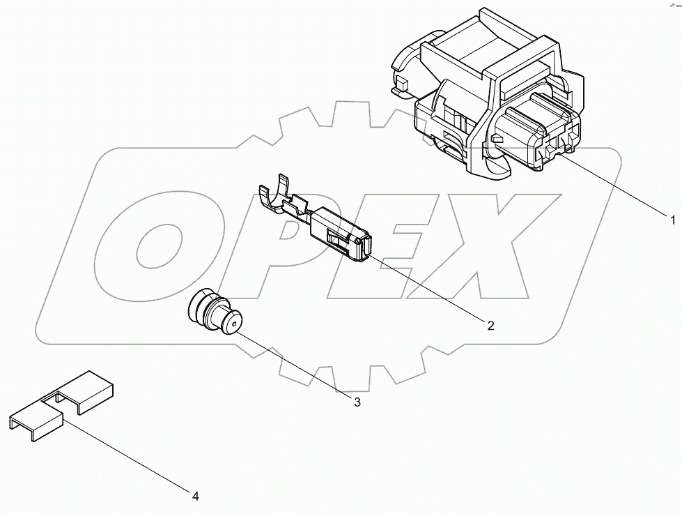  Urea nozzle 2-hole connector assembly