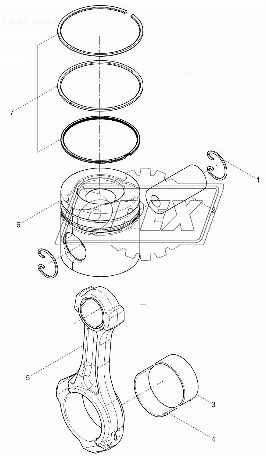 Piston and Connecting Rod Group