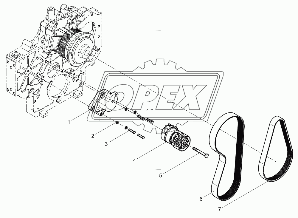 Tensioner and Belt Assembly