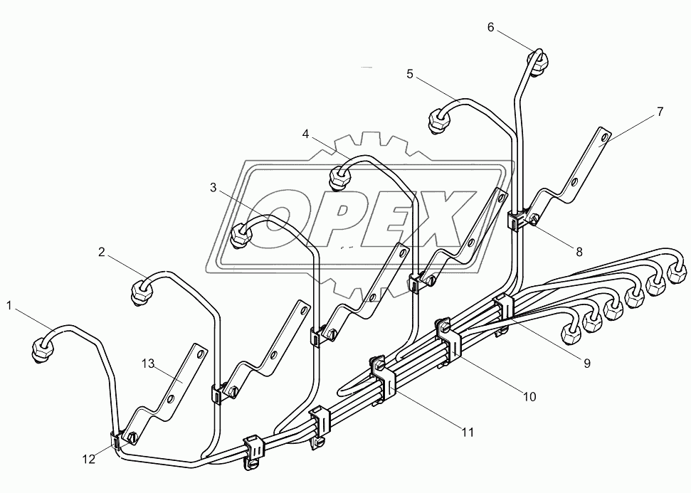 High pressure pipe assembly