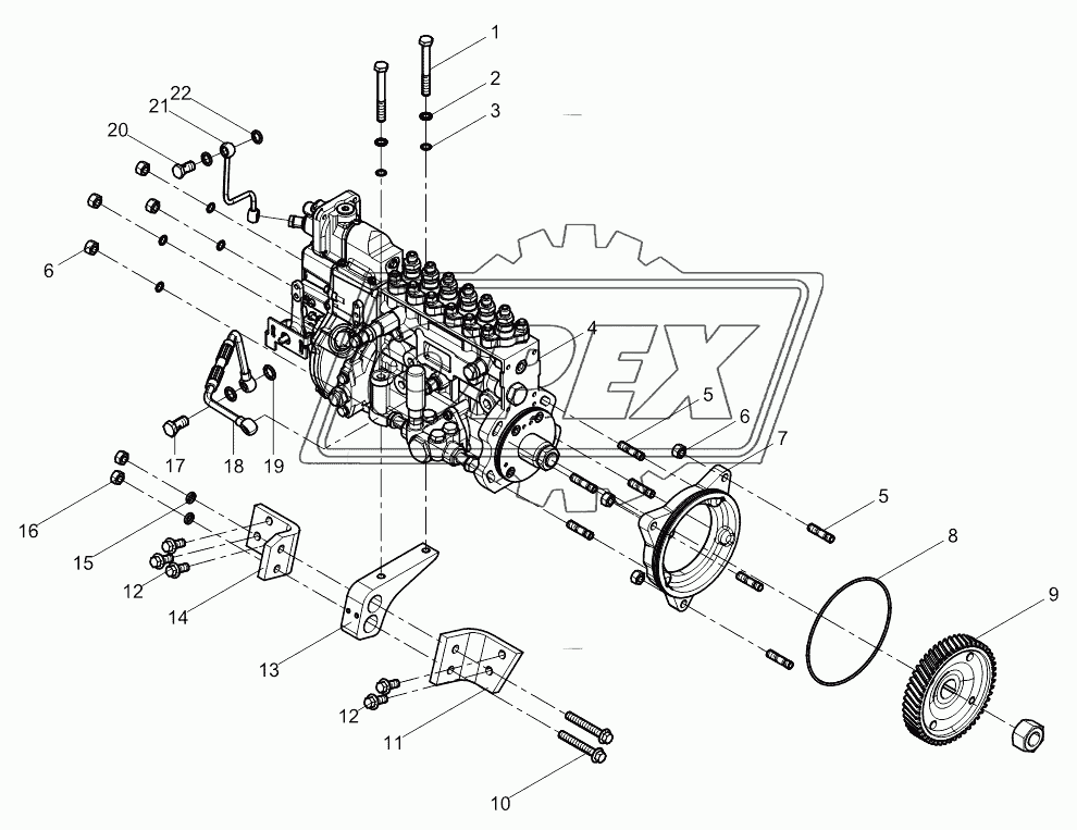 High pressure pump assembly