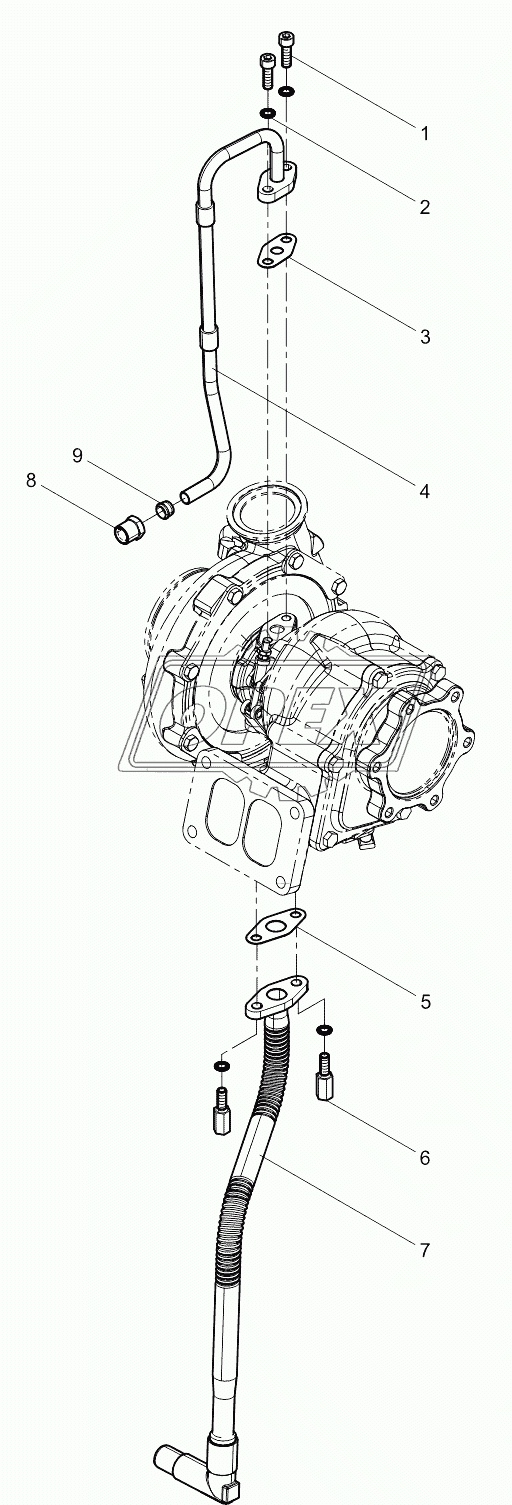 Turbocharger Oil pipe Group