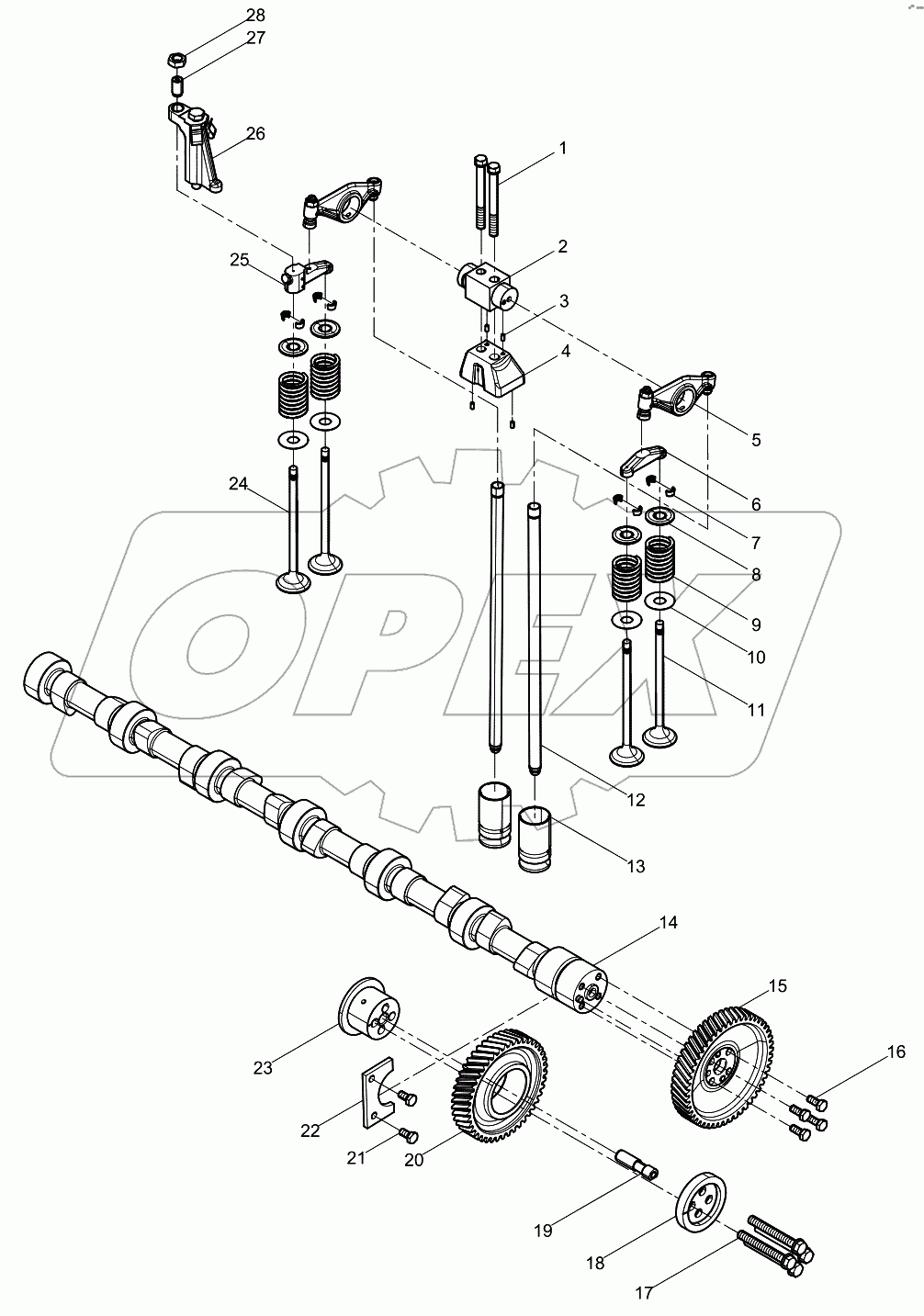  Valve train assembly