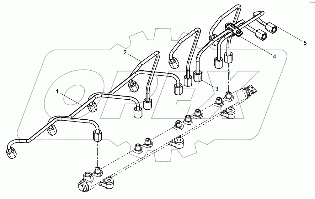  High-Pressure pipe set