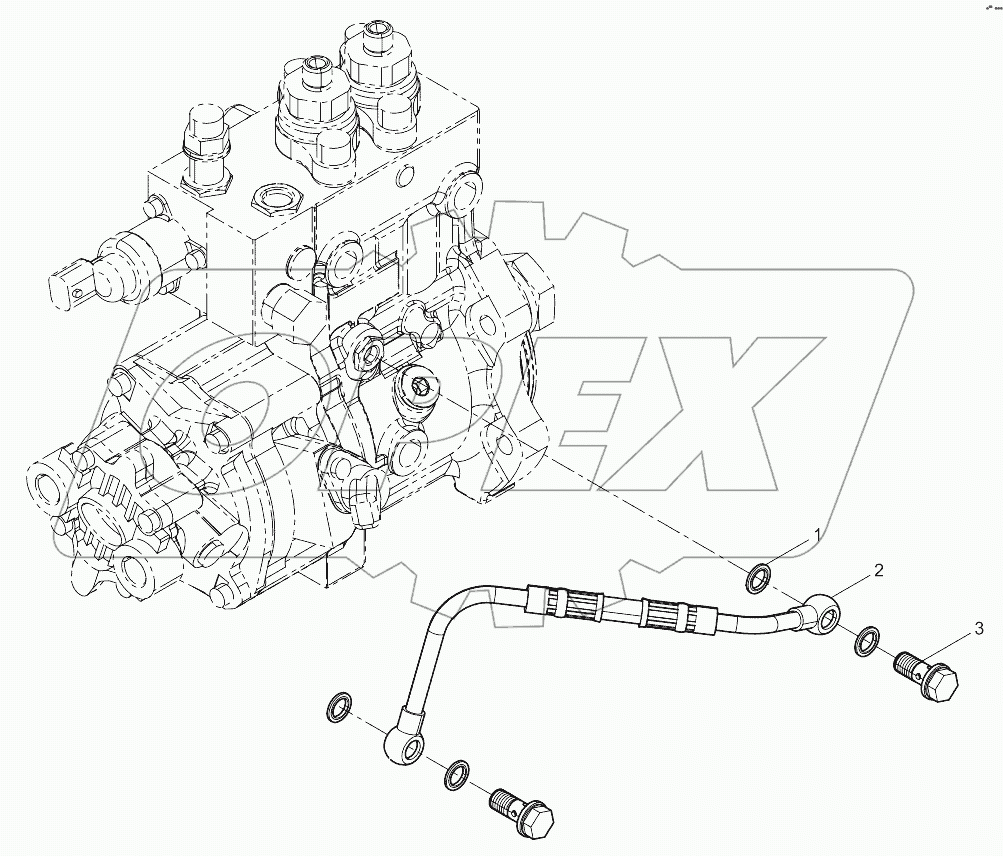  Fuel Injection Pump Oil Pipe Group