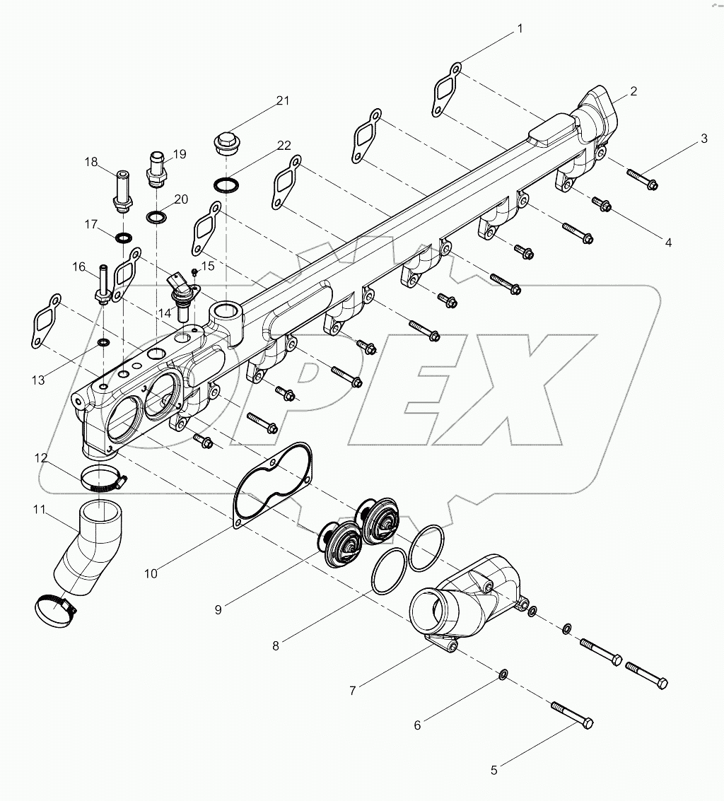  Water Outlet Pipe Group