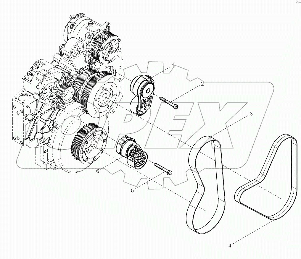  Tensioner And Belt Group
