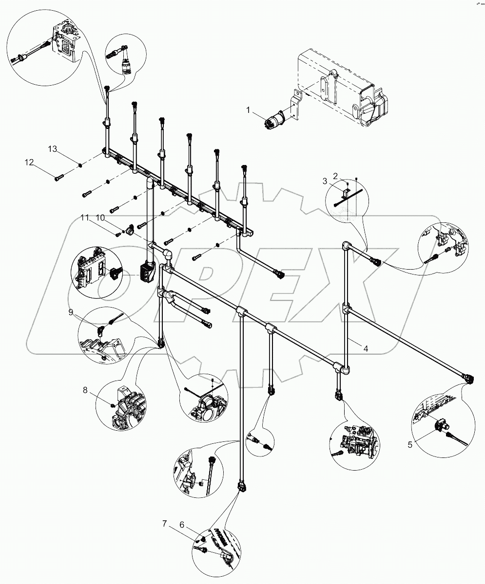  Electronic Control System Harness Group