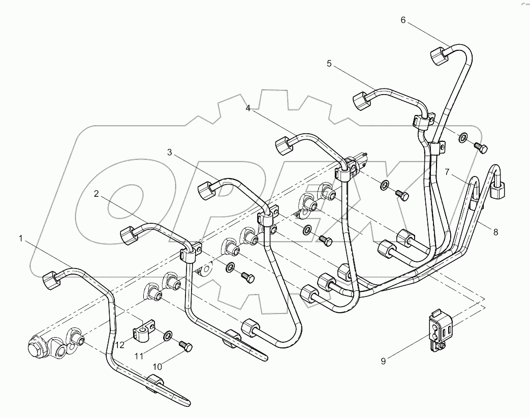  High pressure pipe assembly