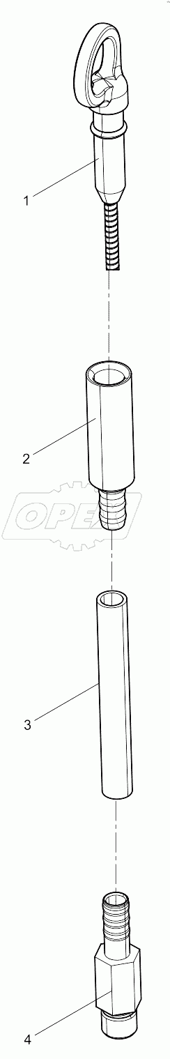  Oil dipstick assembly