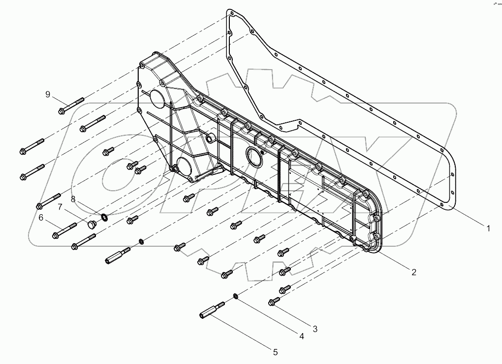  Oil cooler cover assembly