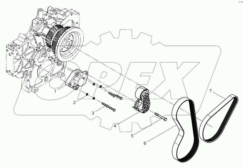  Tensioner and belt combination