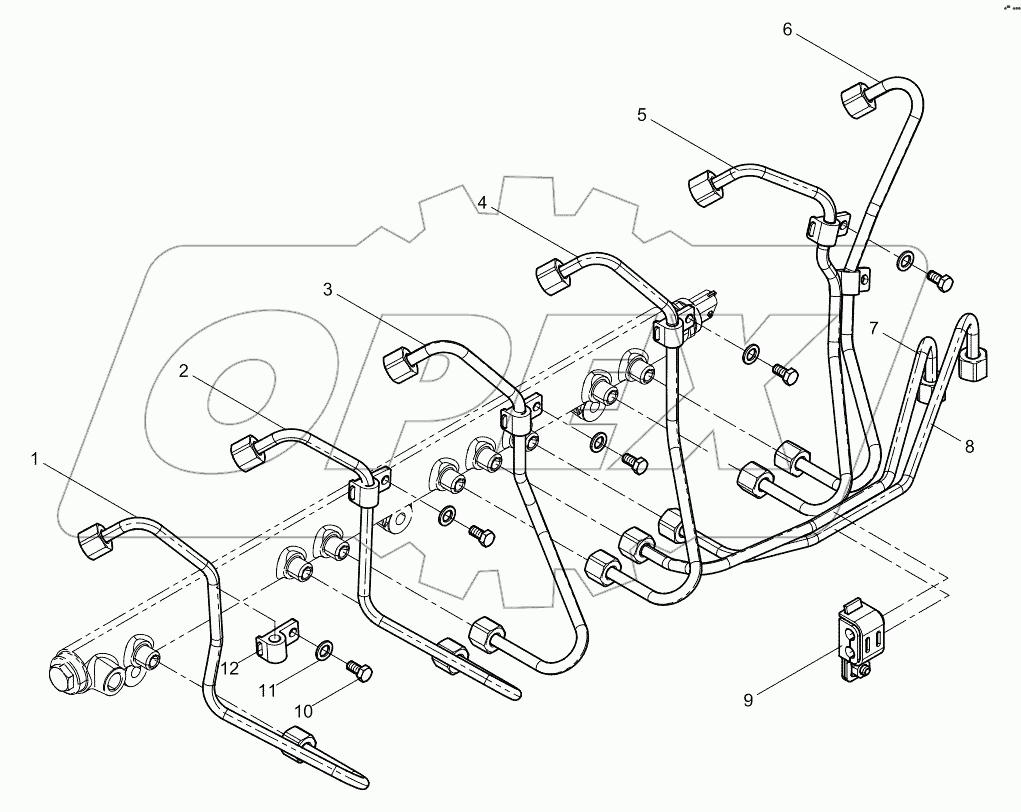  High pressure pipe assembly