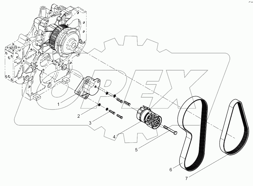 Tensioner And Belt Group