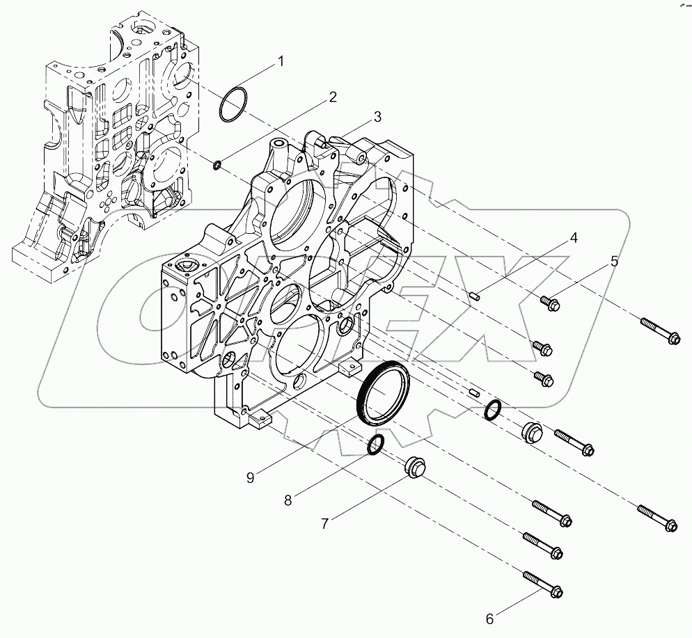  Timing gear housing group