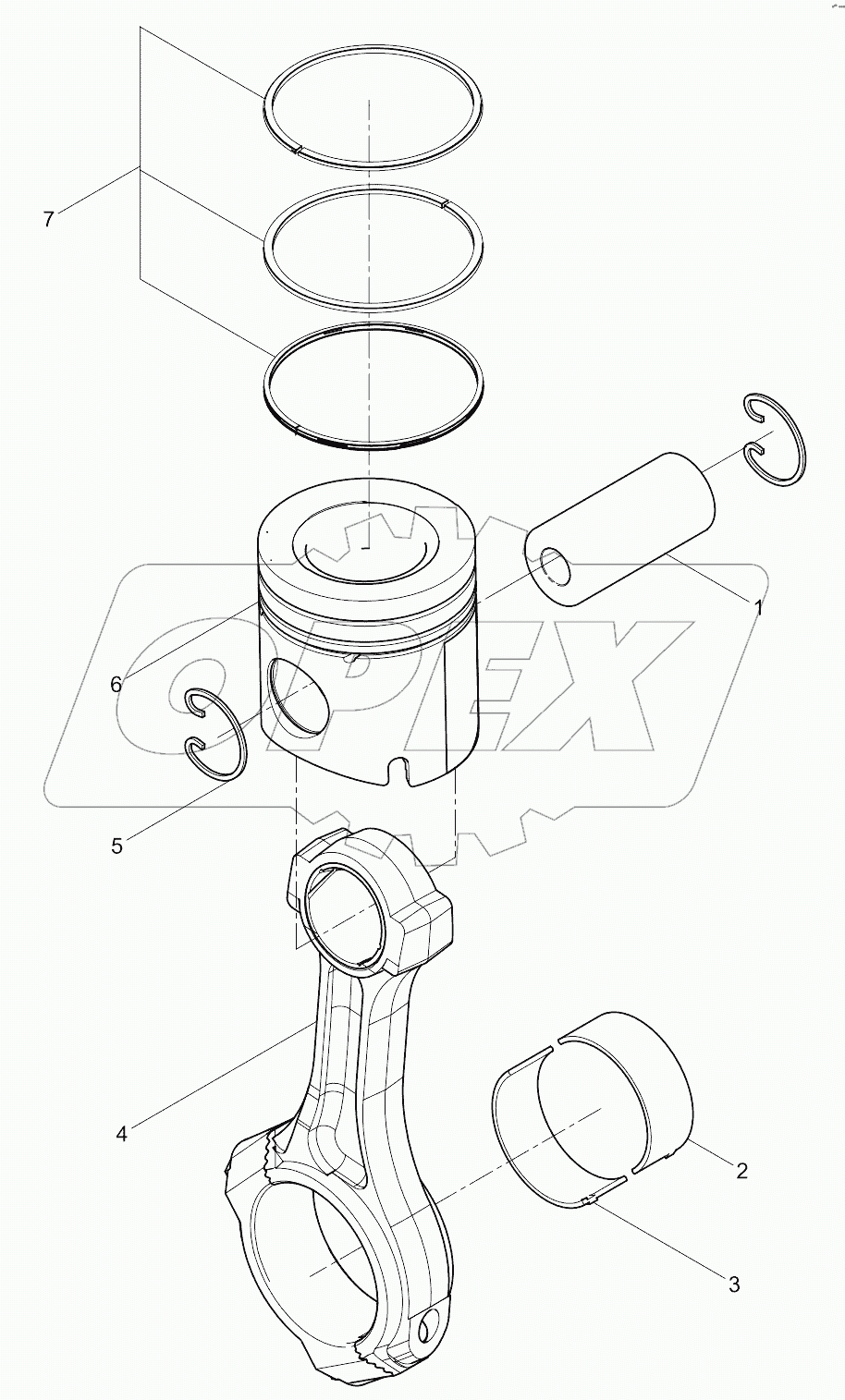  Connecting rod and Piston