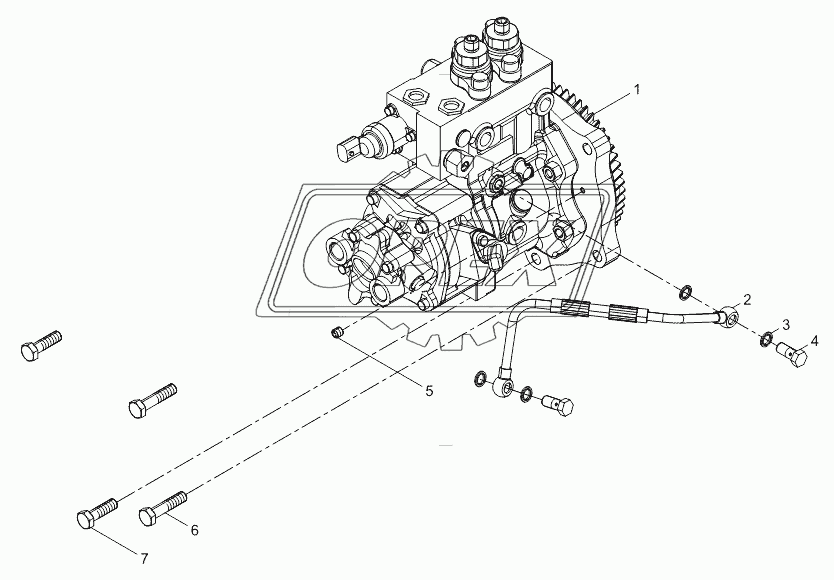 High pressure pump assembly