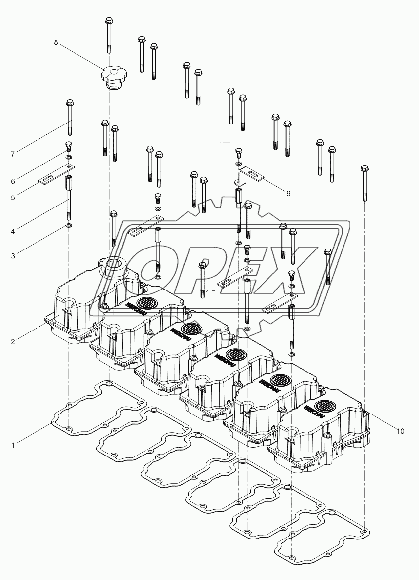 Cylinder head cover assembly