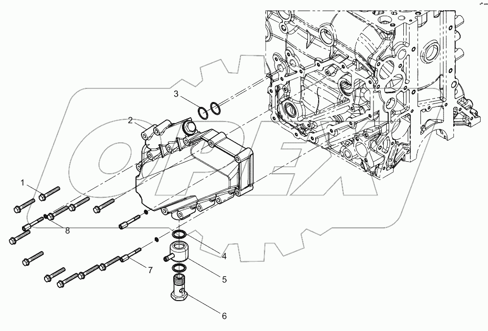  Oil cooler cap Group