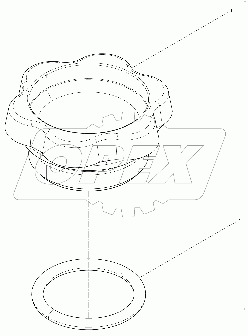  Oil filling port cover assembly