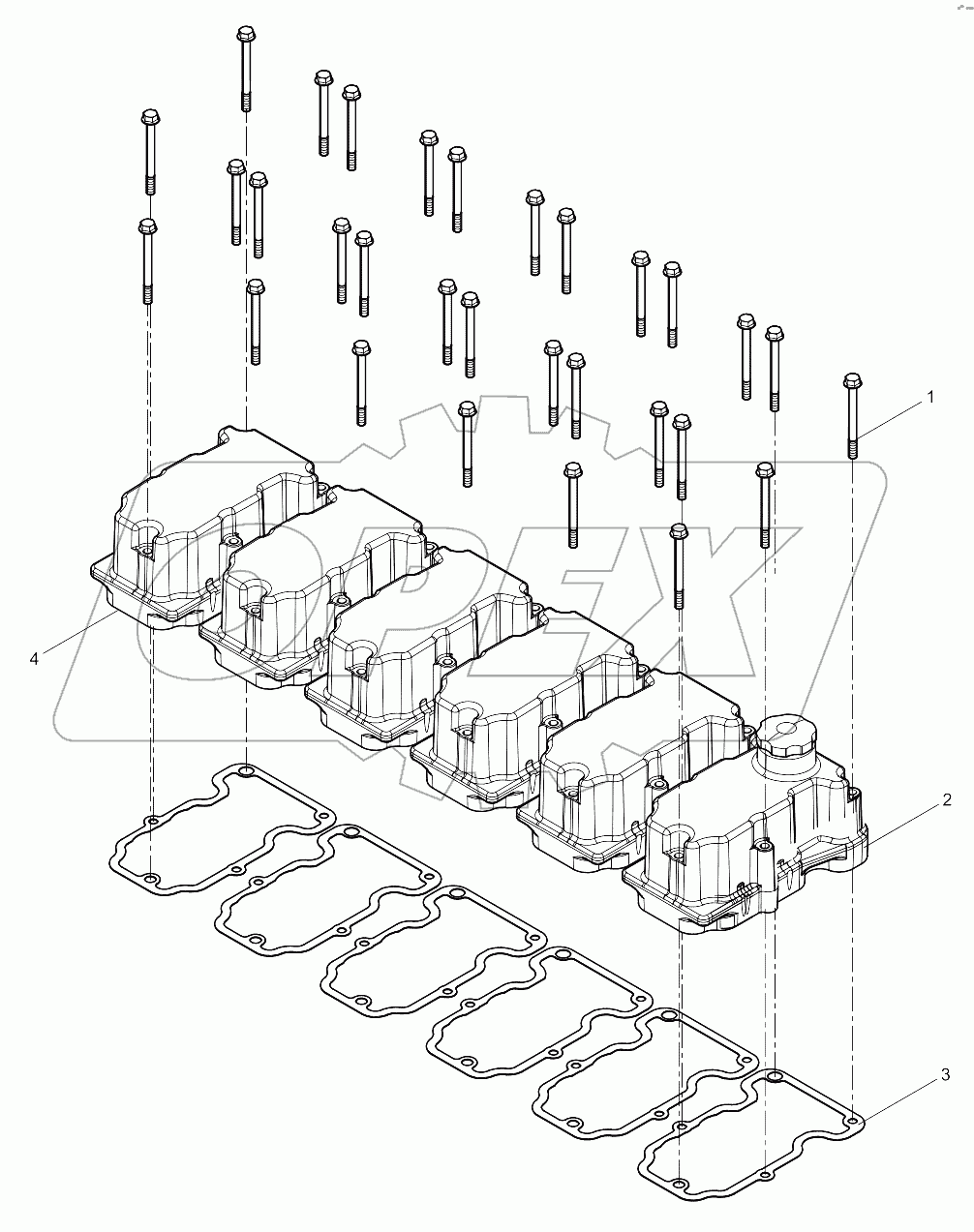  Cylinder head cover  set