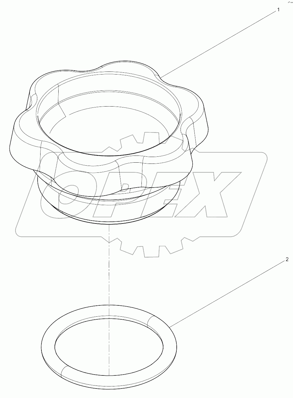  Oil filling port cover  assembly
