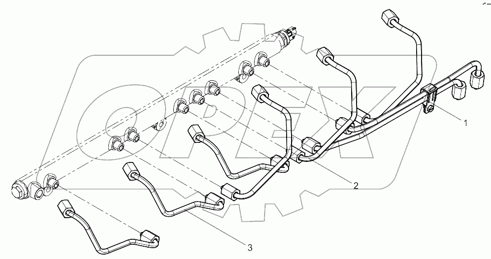  High Pressure Pipe Set