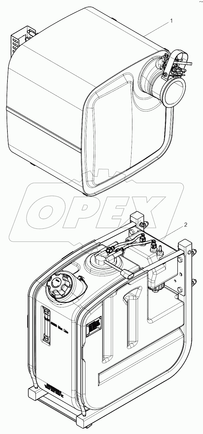  Separate Delivery Parts Group Attached to Engine