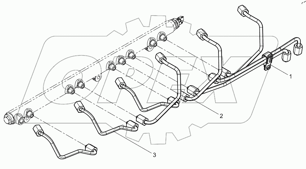  High Pressure Pipe Set