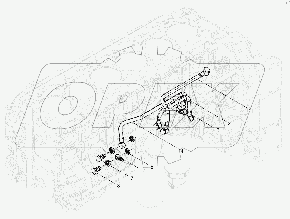  Low Pressure Fuel Pipe Group