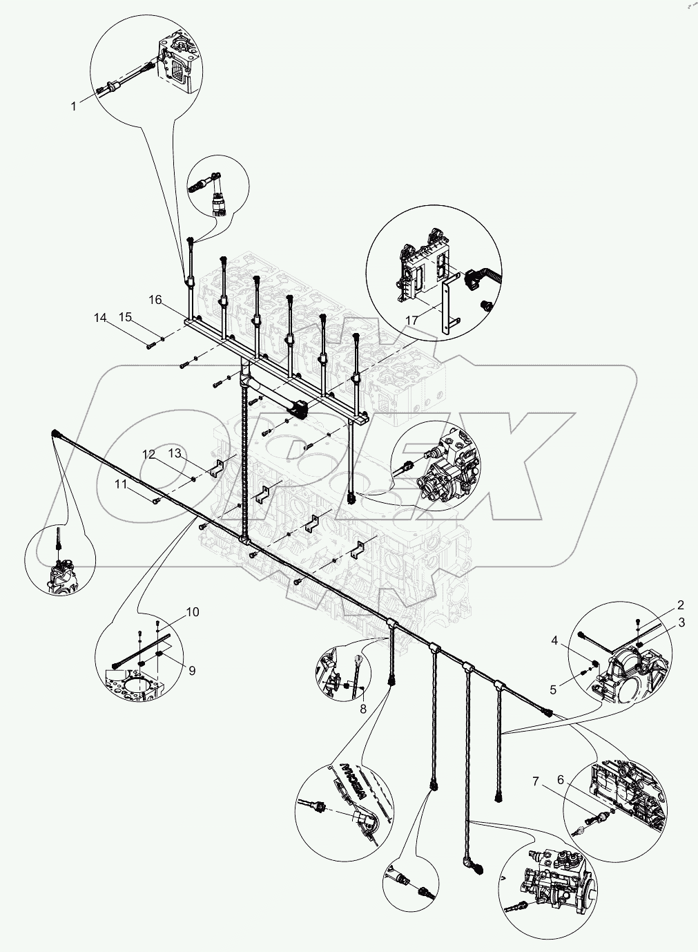  Electronic Control System Harness Group