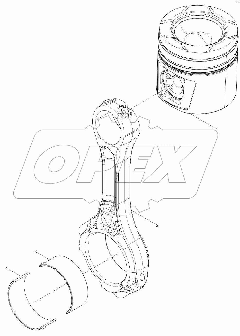  Connecting rod and piston  group
