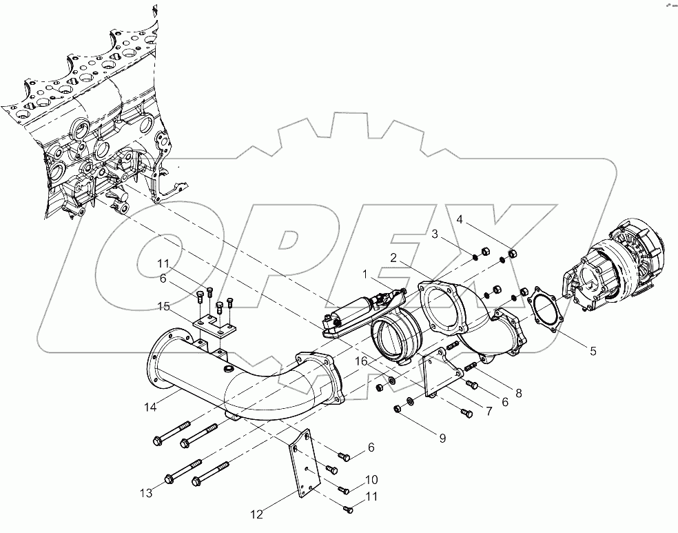  Rear Exhaust Manifold Group