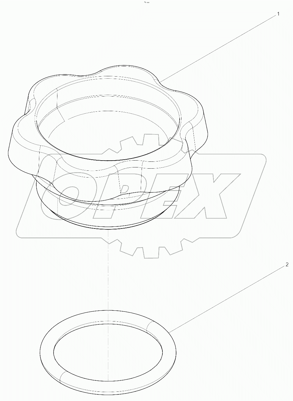  Oil filling port cover assembly