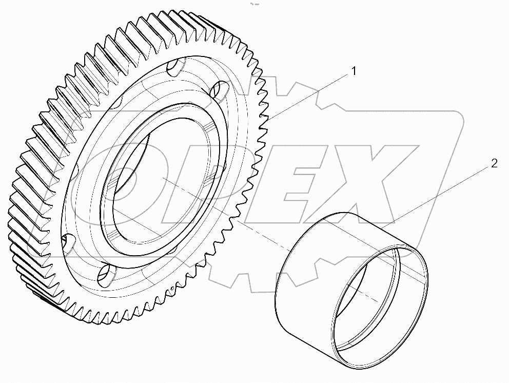  Idler Gear Assembly