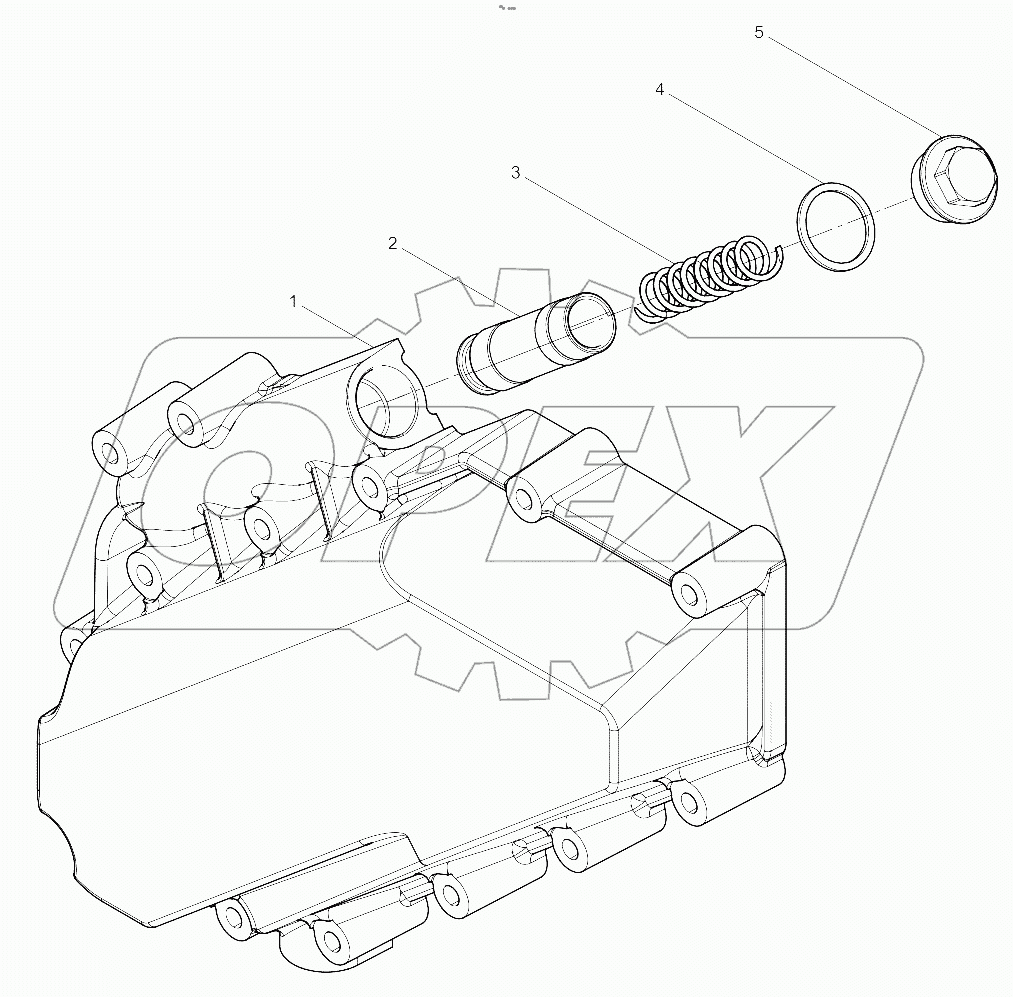  Oil Cooler Cap Assembly