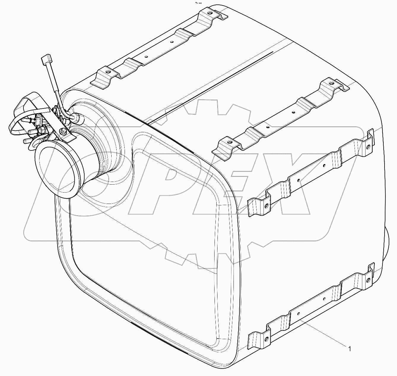  Separate Delivery Parts Group Attached to Engine