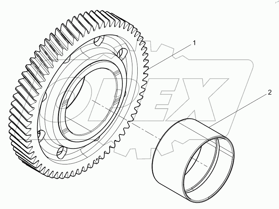  Idler Gear Assembly
