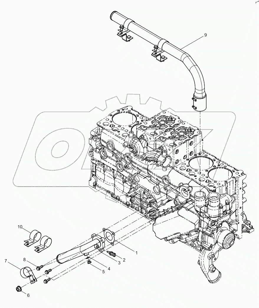  Water Pump Inlet Pipe Group